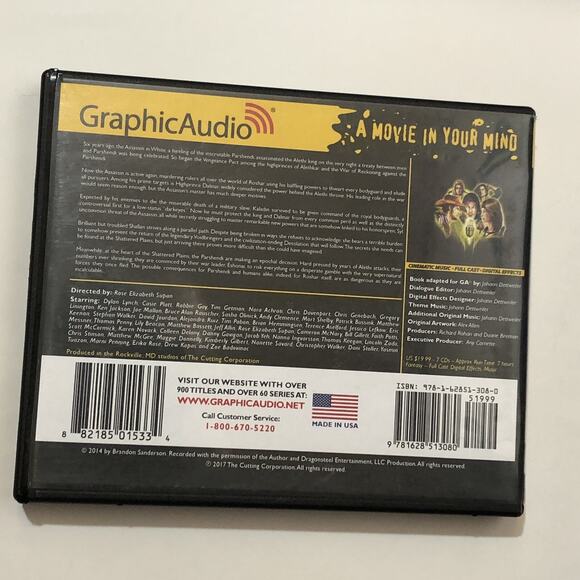 Words of Radiance Book 3 Audiobook CD Set Graphic Audio The Stormlight Archive - Picture 2 of 4